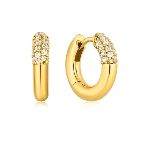 Huggie Hoop Ohrringe Mit Zirkon Und 925 Sterling Silber Ohrring Stecker Für Damen Einfach Trendig Geometrisch