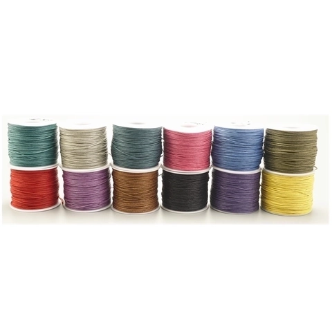 Waxed Cotton Cord Thread Beading String For DIY Bracelet Jewelry Making Handwoven Macrame Material Craft Supply