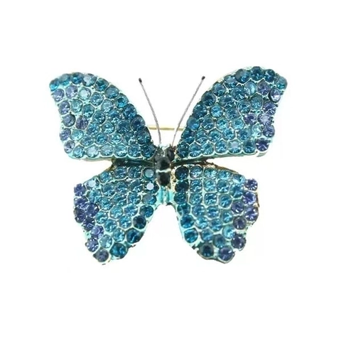 Schmetterling Brosche Nadel Für Damen Legierung Strass Emaille Bunt Vintage Insekt Schmuck Zubehör Dekorativ