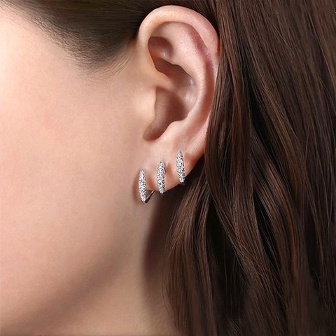 Orecchini A Perno Curvi A Artiglio Rame Zircone Gioielli Di Moda Minimalisti Geometrici Per Donna Accessori Eleganti