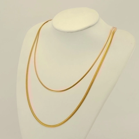 Stainless Steel Necklace Chain 18K Gold Plated Snake Box Chain DIY Jewelry Making Minimalist Fashion Women Accessory