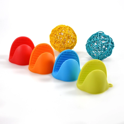 Manoplas De Silicona Resistentes Al Calor Mini Guantes De Horno Para Hornear Microondas Cocina Aislamiento Antideslizante