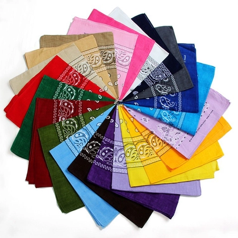 Hip Hop Paisley Bandana Polyester Scarf For Men Women Outdoor Cycling Headband Headwrap Square Scarf Street Dance Neck Gaiter Wristband