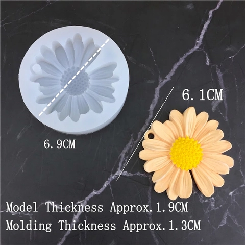 Daisy Flower Silicone Mold For Resin DIY Jewelry Making Crafting Baking Tool Decorative Chocolate Clay Casting Novelty