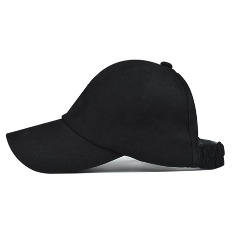 Cappellino Da Baseball Coda Di Cavallo Cotone Lavato Regolabile Donna Sport All Aperto Visiera Parasole