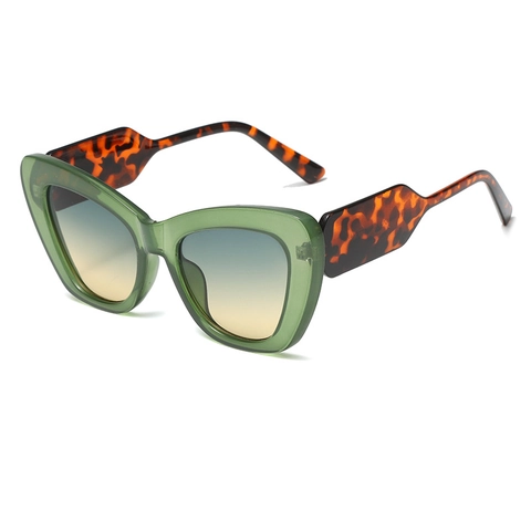 Trendy Oversized Cat-Eye Sonnenbrille Für Damen Herren Mode PC Rahmen Verlauf Bunte Brille Retro Outdoor Reisen Sonnenschutz Brille