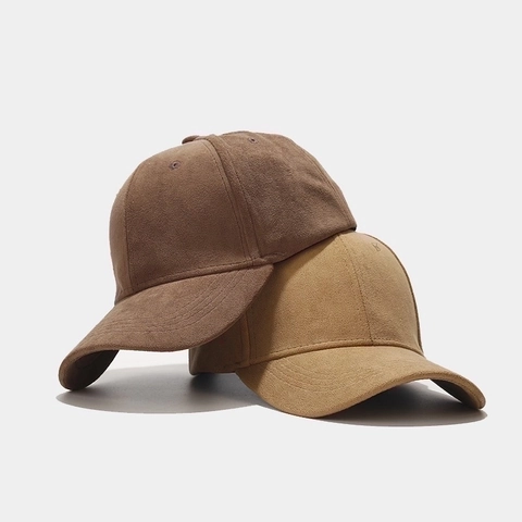 Solid Color Suede Brushed Baseball Cap For Men Women Classic Adjustable Outdoor Casual Sport Sun Hat