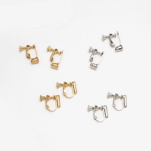 Spiral Earring Converter For Non Pierced Ears Adjustable Metal Findings DIY Stud To Clip-On Jewelry Accessory