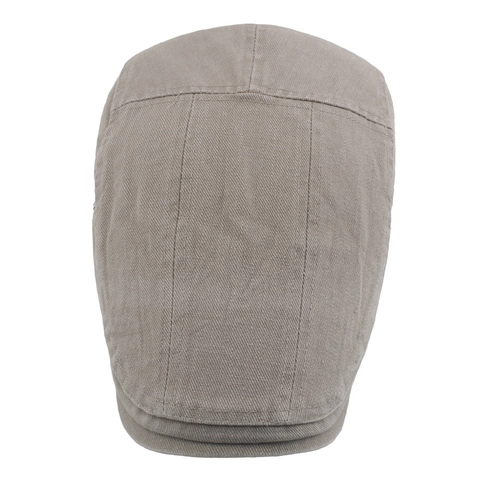 Vintage Britse Stijl Katoen Ivy Cap Voor Mannen Vrouwen Verstelbare Metalen Gesp Effen Kleur Flat Cap Newsboy Hat Casual Zonnescherm Cap