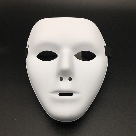 Full Face Mask Pvc Plastic Breathable For Halloween Masquerade Cosplay Hip Hop Dance Adults Unisex
