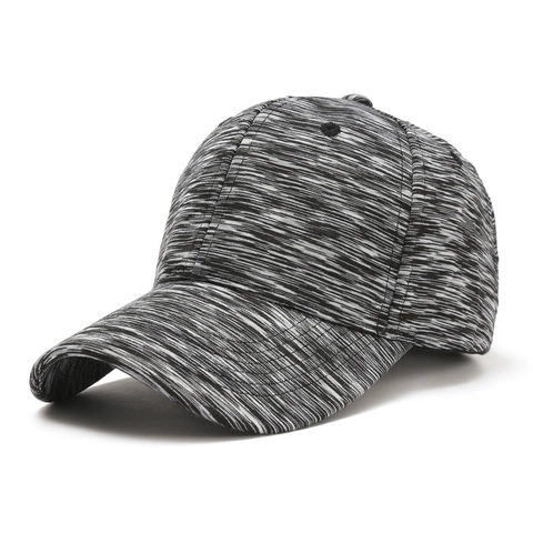 Baseball Cap Cotton Polyester Space-Dye Heather Pattern Sun Protection Adjustable Curved Brim Outdoor Casual Hat For Men Women