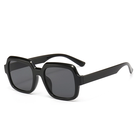 Quadratische Übergroße Sonnenbrille Vintage UV400 Schutz PC Kunststoff Unisex Fahren Outdoor Reise Einfache Mode