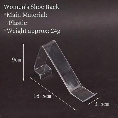 Women's Shoe Display Stand Acrylic S-Shaped Shaper Holder For High Heels Sandals Transparent Plastic Shop Props
