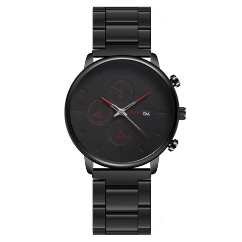 Herren Quarzuhr Metallarmband Mode Business Armbanduhr Mit Kalender Mehreren Hilfszifferblättern Chronograph Stil