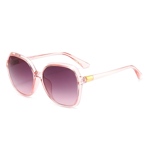 Oversized Sunglasses For Women Fashion Square Frame UV400 Protection Gradient Lenses Trendy Elegant Eyewear With Metal Hinge