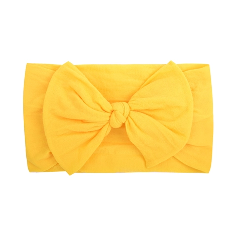 Baby Bow Headband Soft Elastic Nylon Polyester Fabric Handmade Cute Hair Accessory For Infants Newborns Toddlers