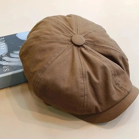 British Vintage Newsboy Cap For Men Women Retro Octagonal Beret Hat Cotton Polyester Blend Outdoor Sun Protection Hat