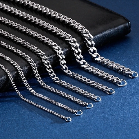 Bracciale A Maglia Cubana In Acciaio Inossidabile Catena Curb Gioielli Di Moda Hip Hop Per Uomo E Donna Unisex