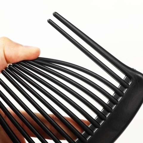 Grove Kam Ontwarrende Kunststof Haarstyling Tool Voor Krullend Nat Haar Ergonomisch Handvat Bijlvorm