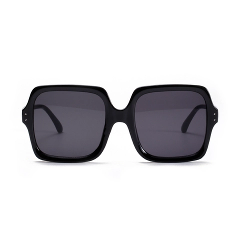 Gafas De Sol Cuadradas Para Mujeres Y Hombres Montura De PC De Gran Tamaño Lentes AC Protección UV400 Remache Vintage