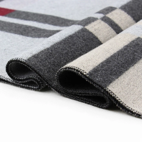 Heren Mode Verdikte Ruit Sjaal Herfst Winter Warm Viscosevezel Kwastje Sjaal Voor Heren Zakelijk Casual Zachte Nekdoek