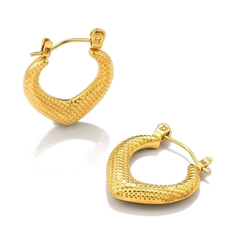 18K Vergoldeter Edelstahl Creolen Vintage Geometrische Gedrehte Minimalistische Trendige Schmuck Für Damen