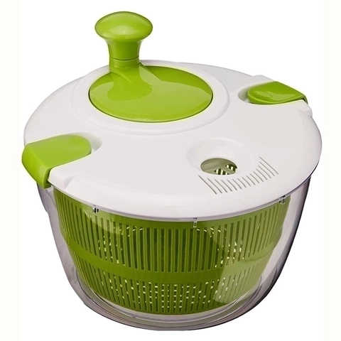 Centrifuga Per Insalata Disidratatore Per Verdure Manuale Plastica Cucina Cesto Lavaggio E Scolapasta Verde