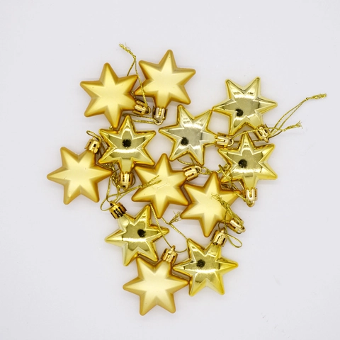 Stelle Per Albero Di Natale Ornamenti Appesi Plastica Pendenti Festa Festival Decorazione Casa Finitura Lucida Opaca
