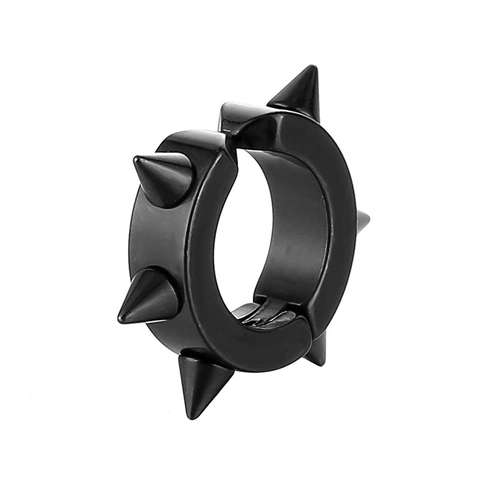 Punk Edelstahl Spike Ohrklemme Ohne Ohrlöcher Hoop Ohrringe Hip Hop Gothic Schmuck Für Herren Damen