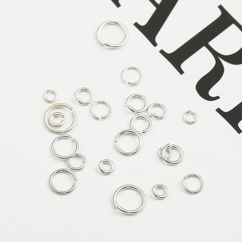 925 Sterling Silver Open Jump Rings Round Connectors For DIY Jewelry Making Earrings Bracelets Necklaces Handmade Accessory