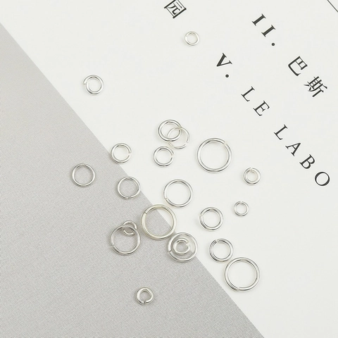925 Sterling Silver Open Jump Rings Round Connectors For DIY Jewelry Making Earrings Bracelets Necklaces Handmade Accessory