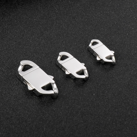 Cierre De Langosta De Acero Inoxidable Conector De Joyas Para Hacer Pulseras Y Collares DIY Hebilla De Resorte Rectangular