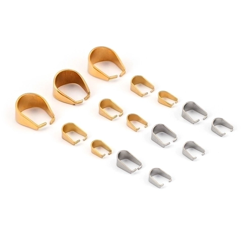 Ganci Per Ciondoli In Acciaio Inossidabile Chiusure Per Creazione Gioielli DIY Connettori Collana Metallo
