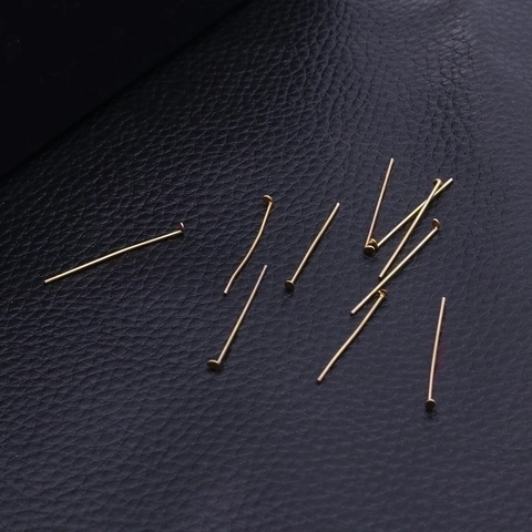 Stainless Steel Flat Head T Pins Connector For DIY Jewelry Making Earring Finding Craft Gold Silver Color Accessory