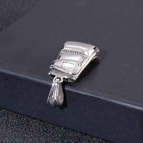 Boxing Glove Pendant 316L Stainless Steel Punk Hip Hop Vintage Jewelry For Men Boys Biker Sport Charm