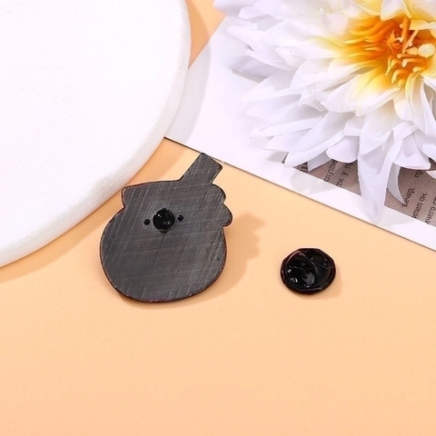 Spille Smaltate Gatto Cartone Animato Lega Zinco Cuore Tazza Caffè Barattolo Vetro Distintivi Per Zaino Vestiti Cappello
