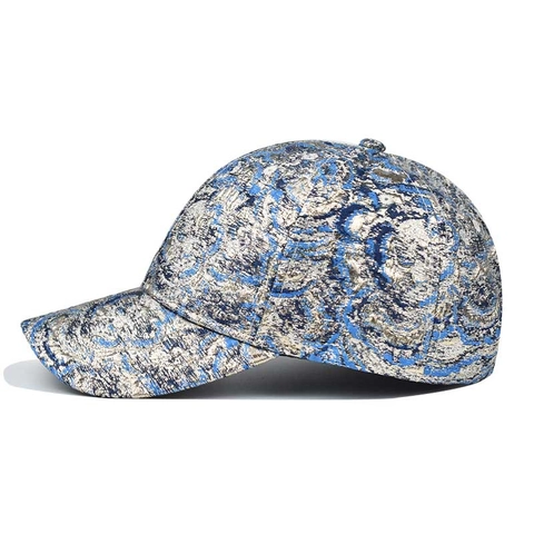 Baumwolle Blumen Jacquard Baseball Kappe Retro Brokat Stickerei Verstellbar Snapback Mode Sonnenhut Für Damen Herren