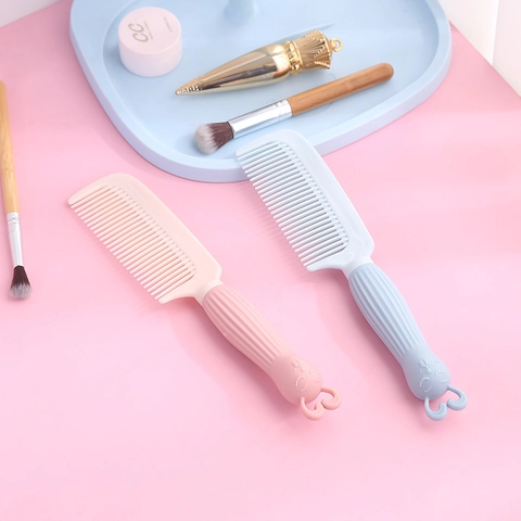 Cepillo para el Cabello de Conejo de Dibujos Animados Peine Desenredante Antiestático Diseño de Conejito Lindo para Mujeres Niños