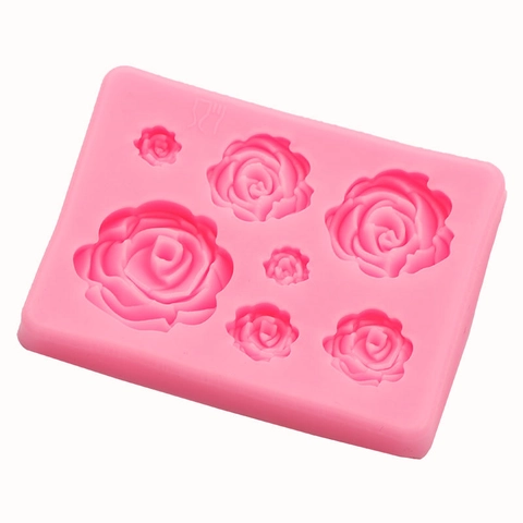 Flower Silicone Molds Rose Daisy Pattern Food Grade For Fondant Cake Decoration Baking Chocolate Soap Crafting DIY