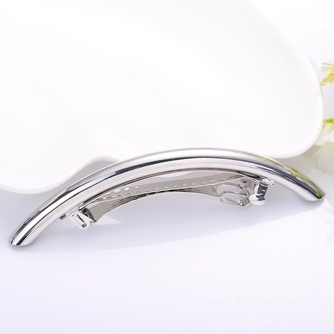 Fermaglio Per Capelli Minimalista In Ottone Molletta Curva Ad Arco Lucidatura Lucida Elegante Accessorio Per Capelli Da Donna