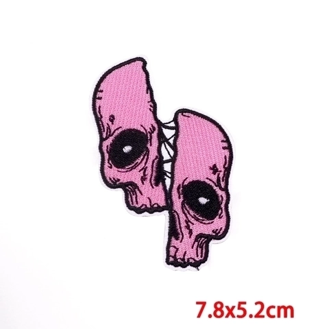 Punk Gothic Totenkopf Bestickte Aufnäher Für Kleidung Zum Aufbügeln DIY Applikation Für Jacken Hüte Rucksäcke Halloween Thema
