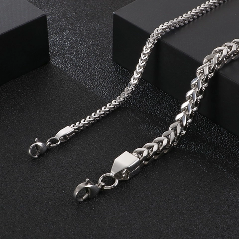 Pulsera De Cadena De Acero Inoxidable Para Hombre Trenzado Franco Minimalista Joyería Vintage Para Hombres Unisex