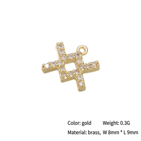 Sterrenbeeld Constellatie Charms Micro Pave Zirkoon Messing DIY Sieraden Maken Accessoires Voor Kettingen Oorbellen
