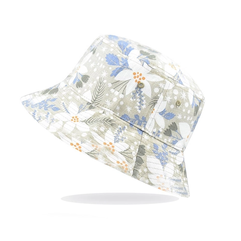 Cappello Da Pescatore In Cotone Con Stampa Floreale Da Donna Reversibile Protezione Solare Tesa Larga Spiaggia Viaggio Pieghevole
