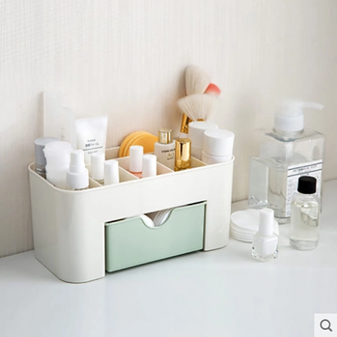 Kosmetik Aufbewahrungsbox Make Up Organizer Mit Schublade Mehrere Fächer PP Kunststoff Hautpflege Schmuckhalter Für Den Schminktisch