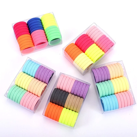 Seamless Hair Ties Nylon Spandex High Elasticity Ponytail Holders Daily Minimalist Headwear For Women Girls