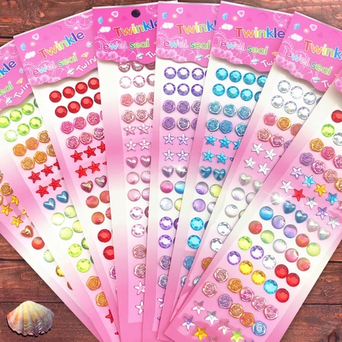 Dimensionale Strassstein Edelstein Aufkleber Selbstklebend Kristall Acryl Dekore Für DIY Handwerk Handy Laptop Auto Dekor