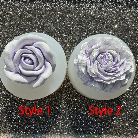 3d Pfingstrose Rosenharz Große Blumenform Diy Handgemachte Tischdekoration Material Gips Aromatherapie