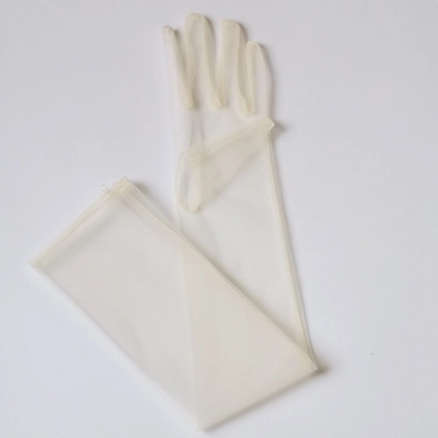 Elegante Lange Tüllhandschuhe Transparent Mesh Braut Hochzeit Abendparty Opera Fotografie Damen Accessoires