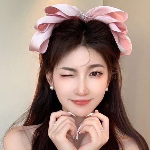 Übergroße Satin Schleife Haarklammer Große Schleife Haarspange Mit Kunstperle Elegantes Haaraccessoire Für Damen